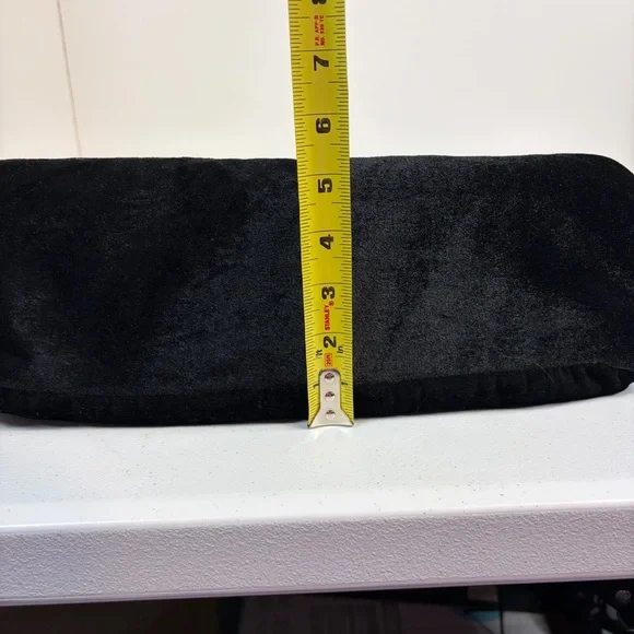 Y2K Black Velvet Sequin Butterfly Shoulder Bag Floral Beaded Boho Purse vintage - Picture 12 of 14